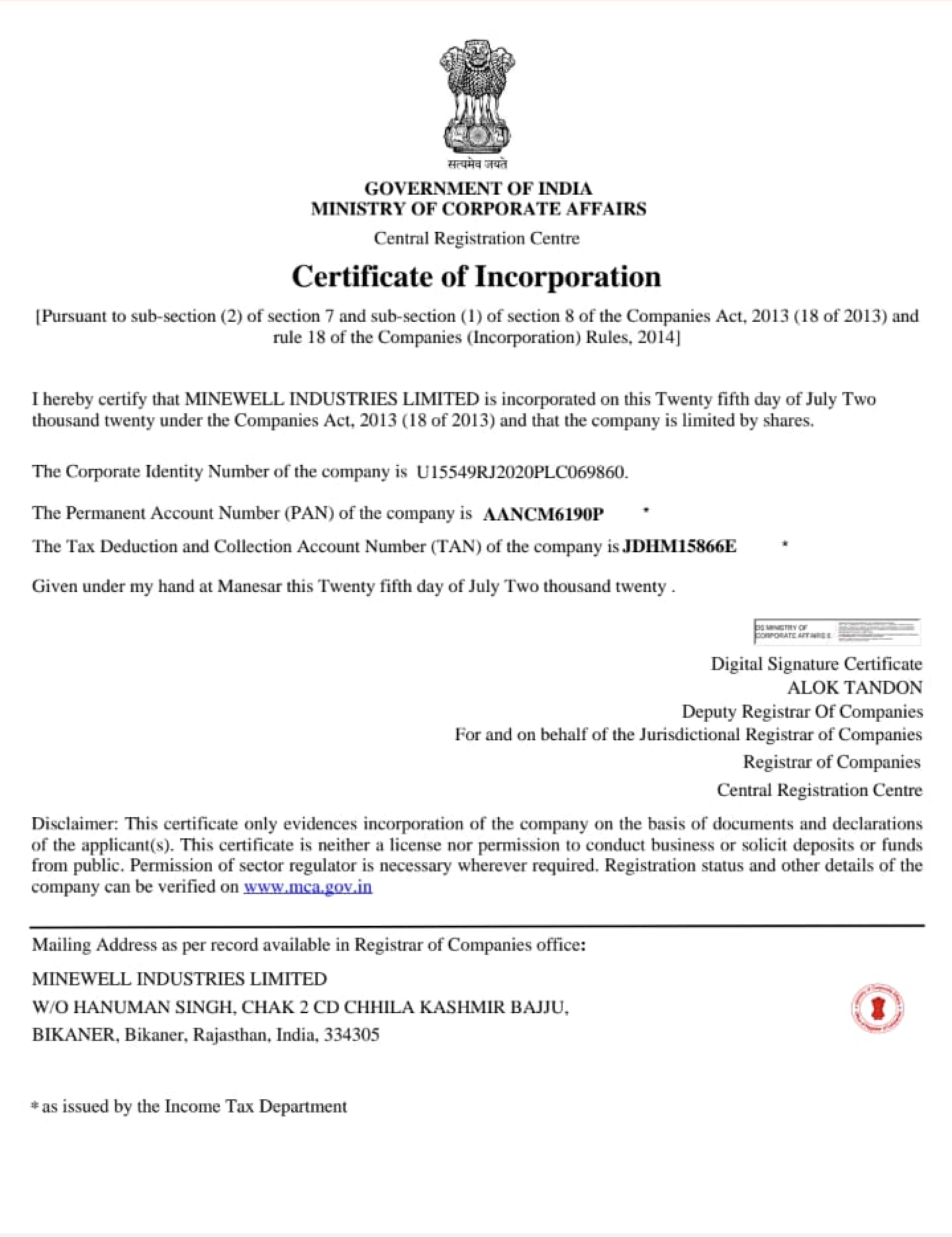 Company Registration
